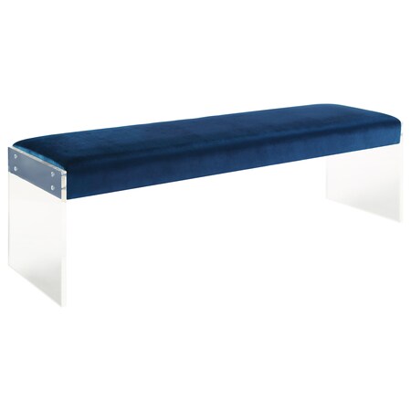 Tov Furniture Tov Furniture Envy Velvet/Acrylic Bench TOV-O55